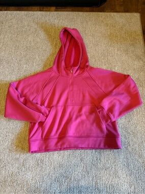 lululemon athletica inspired Bright Pink Half-Zip Hoodie